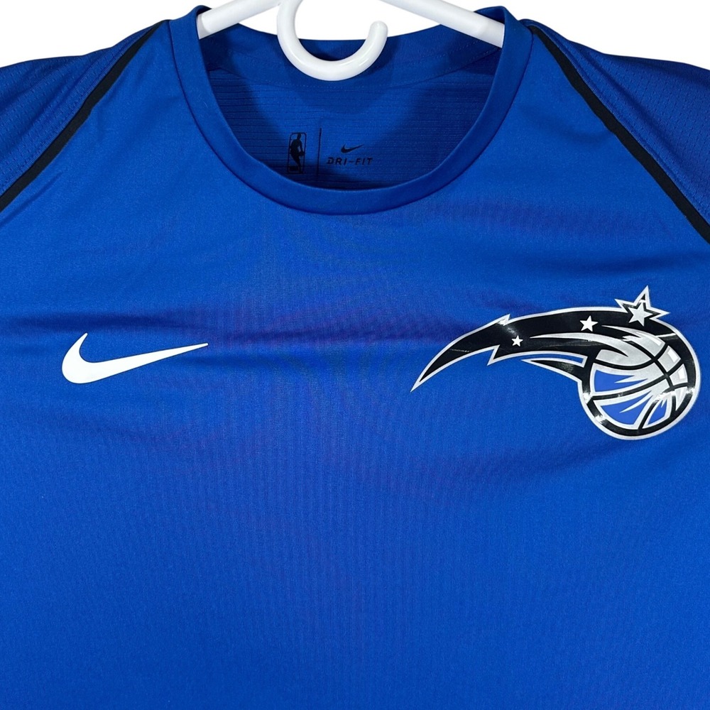 Nike Orlando Magic NBA Dri-FIT Performance T-Shirt Blue Black Mens Medium